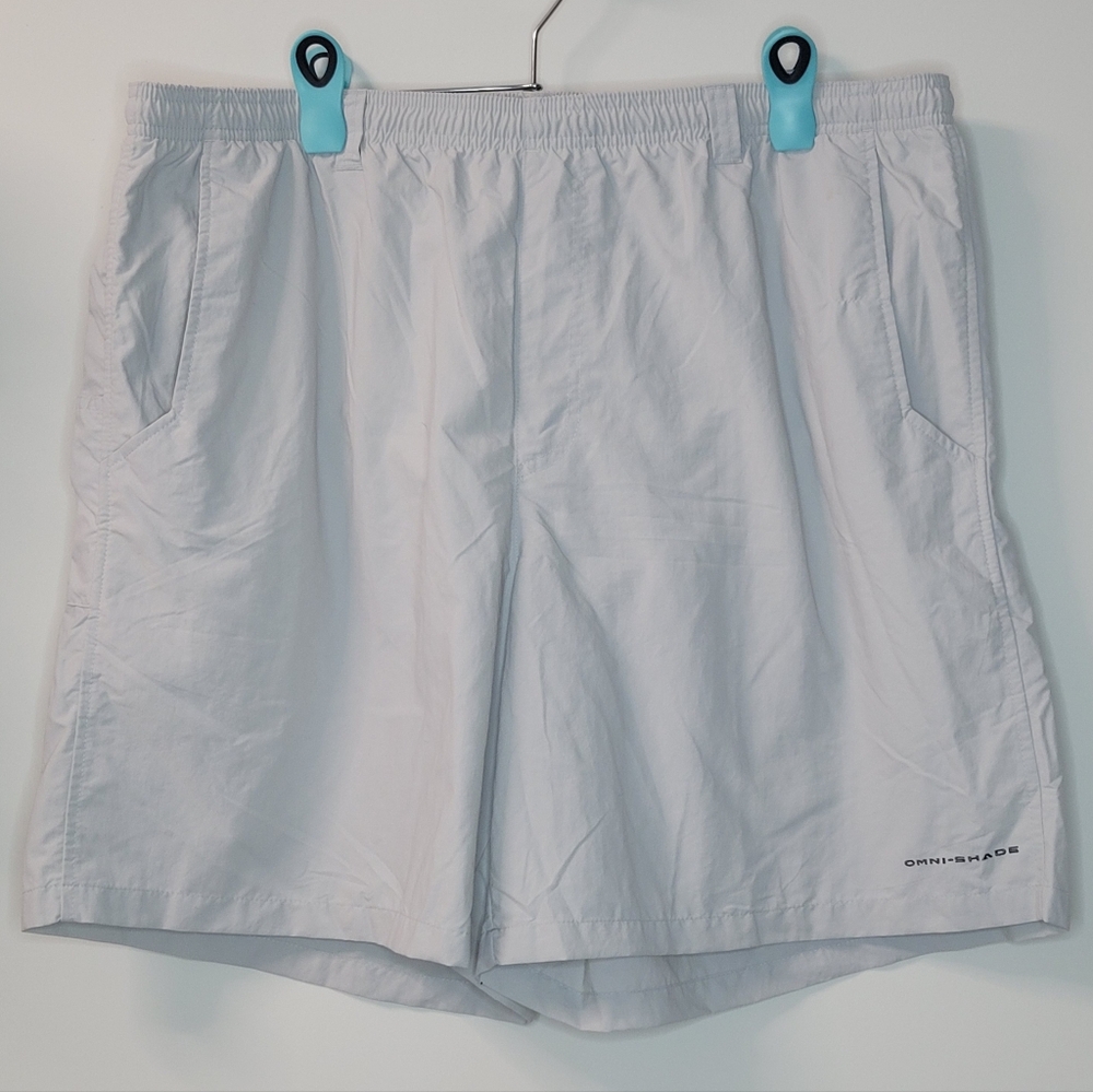 Columbia PFG Omni-Shade Light Gray Shorts Swim Trunks Bathing Suit XXL